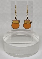 Dangling Fall Honey Pot Golden French Hook Fashion Earrings