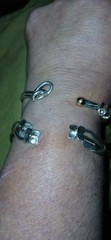 MAKE OFFER 925 SILVER/14 K GOLD SHARK BRACELET BY ARTISAN J PALINO EDEN HAND ART