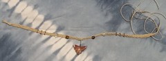 Vintage 90’s Handmade Hemp Choker Necklace (Boho, Hippie, Surfer)