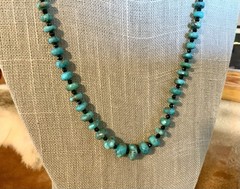 Turquoise And Black Spinel Necklace