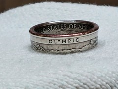 OLYMPIC, WA. – Size 9 State Quarter Coin Ring