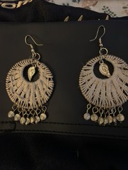 Anju Sachi Collection Bohemian 3” Dangle Neutral Woven Pierced Earrings