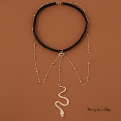 Slithering Snake Charm Pendant and Body Chain