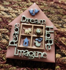 Vintage Lucinda Inspirational Window Pin