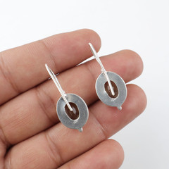 Green Amethyst Drop Earrings 925 Sterling Silver Earrings Wedding Gifts For Her