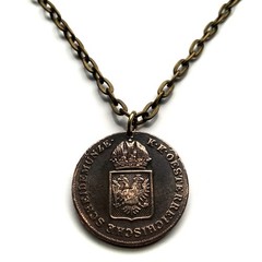 1816 Austro Hungarian Empire coin pendant eagle Habsburg Vienna Salzburg n001279