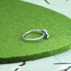 Size 8.25, vintage Sterling silver handmade ring, 925 hand stackable band