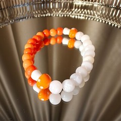 17CM Handmade 8mm bead bracelet with magic fungus #4