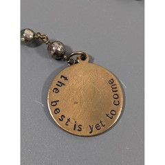 The Best Is Yet To Come Y Drop Necklace Bronze Tone Inspirational Boho 34″