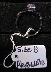 Handmade sizes 4 – 15 Wire-Wrapped Alexandrite Black-Wire-Plated Rings Lots Lot