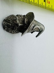 Gallo Pewter Eagle Head Pendant 1 inch Handcrafted Artisan Design
