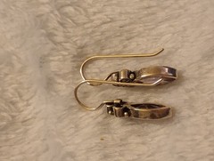 Vintage Sterling 925 Silver Earrings Amethyst Marcasite Marquise Purple Dangle