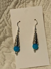 Woman’s Hand Crafted Earrings By Earth Dreams Sterling Silver 1.5 Inch
