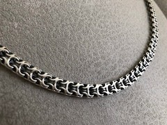 Silver Necklace Ramsess style. 58 grams 55 cm 22″ Cardinal Bismark .925 Sterling