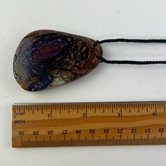 Boulder Opal Necklace Koroit Artisan Handmade Studio Art Jewelry Australia