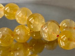 8″ «Golden Ray/Master Healer «~Golden Yellow HEMATOID QUARTZ Bracelet H1386