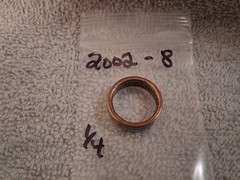 2002 Kennedy Half Dollars size 8 coin ring handmade mixed metals
