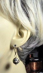 10mm or 12mm Mosaic Paua Abalone Shell INTERCHANGEABLE Earring Charms SS RG YG