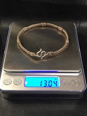 Vintage Artisan Bali Look Sterling Silver Braided Bracelet S-Hook