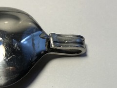 Unique handmade spoon charm Virgin Mary One of a kind item