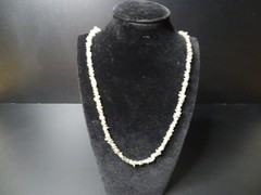 Stunning Southwestern Handcrafted Lengthy Moonstone Chip Necklace 34 In / 35.06g