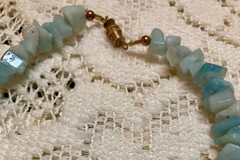 Vintage Murano Glass and Sea Glass Necklace and Bracelet