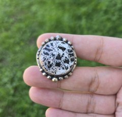 Sterling To Love White Buffalo Turquoise Sterling Silver Ring OOAK