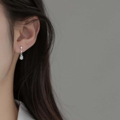 Dainty Water Drop Earrings For Women TearDrop Dangle Drop Earrings Fine Jewelry