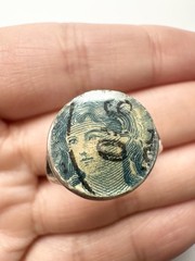 Handmade Sterling Silver Goddess Ring Size 8