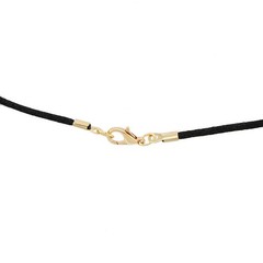 Black Satin Silk Cord Necklace For Pendant With Gold Or Silver Clasp – Silk Cord