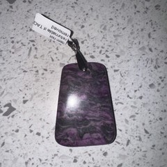 Beautiful Large Jasper Pendant Purple Pink Black Grey In Color