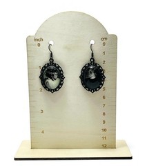 Frankenstein’s Monster & Bride Green Glow in Dark Couples Necklace or Earrings