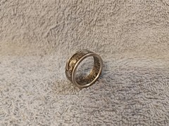 2002 90% Silver Kennedy Half Dollars size 12 coin ring handmade (A)