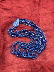 Vintage Lapis Lazuli Chip natural Gemstone necklace24”