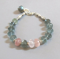djs Sundance Sol Moss Aquamarine Sunstone Sterling Silver Bracelet Like Catalog