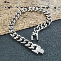 All Titanium Men/Women Bracelet Anti-Allergy Anti-Rust Chain Titanium Wristband