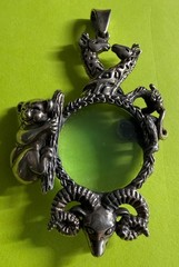 D’Molina Taxco Sterling Silver 3D ANIMAL Magnifying Glass Pendant