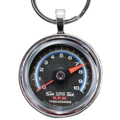 Vintage Sun SUPER Tach SST-801 10,000 RPM Tachometer Gauge 1.2″ Dia. Keychain