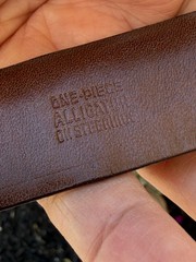 Genuine Brown Handmade Alligator Leather Bracelet With Solid Brass Buckle