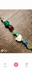 White elephant necklace & earrings crafted with ancient unique imported beads!!
