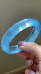 Inside Diameter 56mm Aquamarine Bracelet Bangle CC