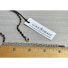 Love Heals 24″ Black Spinel Braided Strand Necklace NEW RETAIL $109 LH51