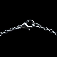Polished Surgical Stainless Steel 2mm Flat Cable Chain Necklace