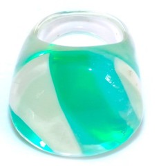 Sobral Planets Saturno Green Neturno Artist Made Statement Ring Size 9.75