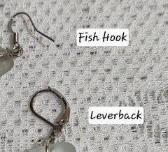 925 Sterling Silver Sea Glass Earrings With Choice Of Closures HYPOALLERGIC