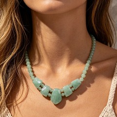 Lumina Pietra Natural Stone Necklace | Handmade Collection Free Shipping