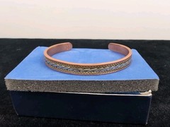 Avon Vintage Copper Cuff Tri-Tone Bracelet NEW in Box