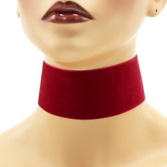 2″ Velvet Choker extra wide 2 inches (50 mm) custom ribbon necklace Purple Red +