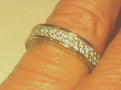 YGI STERLING SILVER CZ WEDDING BAND RING Channel & Sides ENGAGEMENT RING 7.25