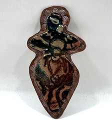 Artisan Copper Goddess Brooch & Pendant – Handmade «Love Who You Are» 3″